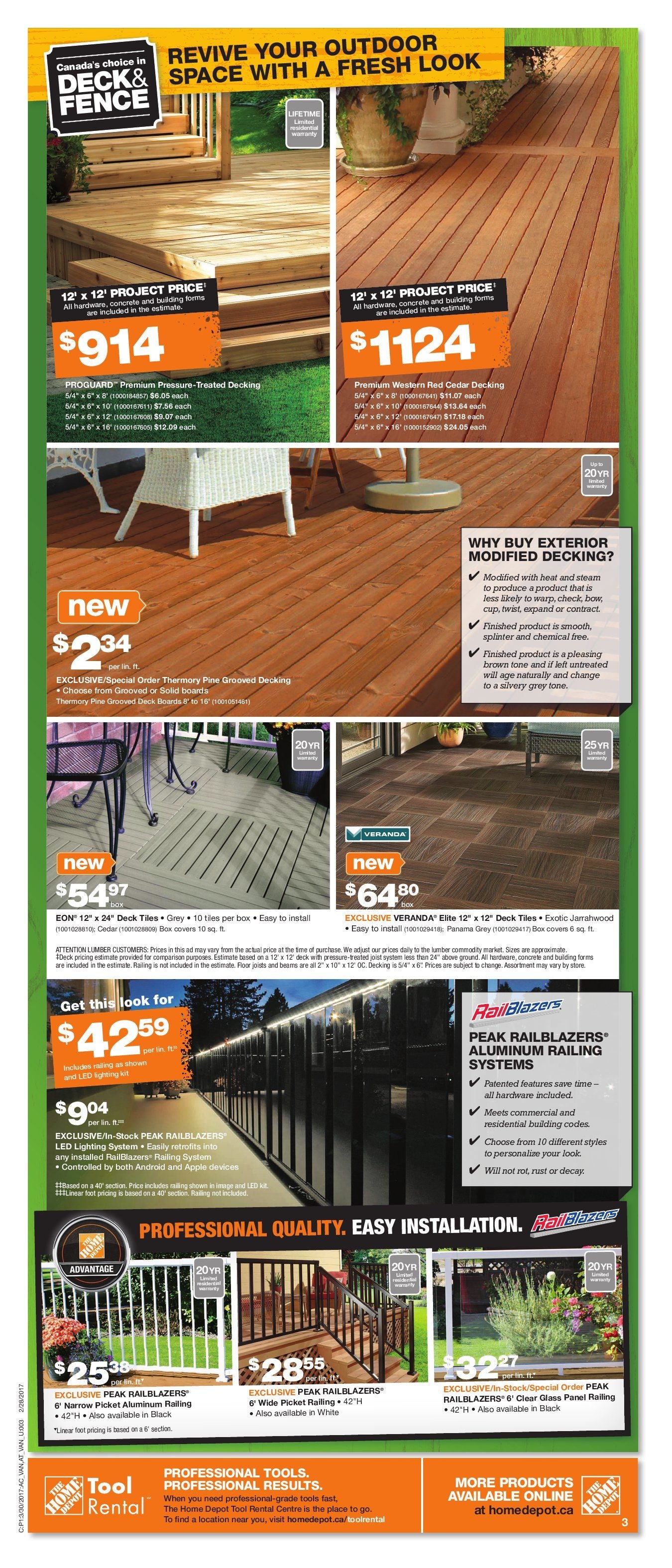 Home Depot Weekly Flyer Weekly Spring Savings Start Here Mar