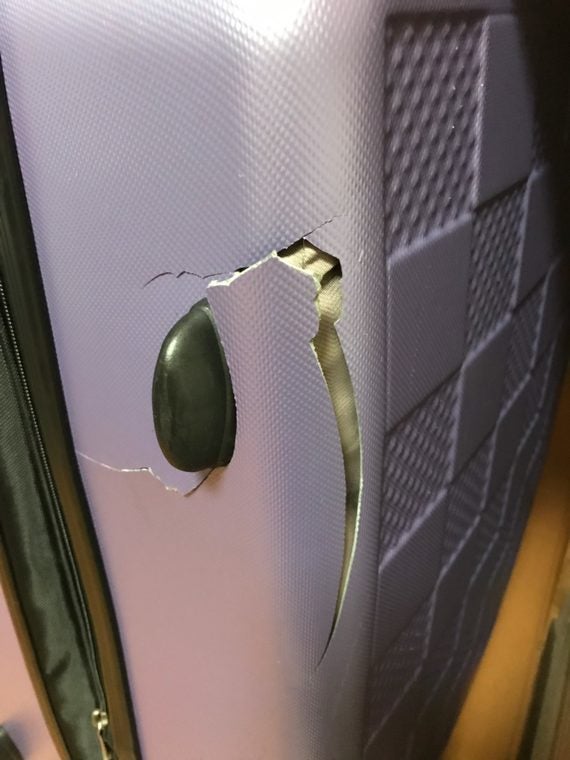 qantas damaged baggage