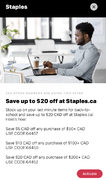 Staples Coupons ($5 off $50, $10 off $100, $20 off $200)