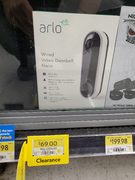 YMMV: Arlo video doorbell on clearance for $69.00 (reg $200)