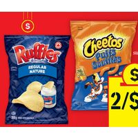 Ruffles Potato Chips or Cheetos Snacks