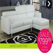Vulture 2-pc Sectional Sofa - $799.99