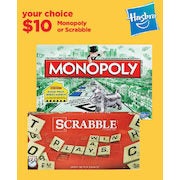 Monopoly or Scrabble - $10.00