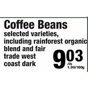 Coffee Beans - $9.03/lb (Up to 20% off)