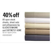 All Open Stock Sheets, Sets and Pillowcases by GlucksteinHome and Distinctly Home - 40% off