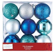 Holiday Collections Arctic Teal Ball Ornament Set, Assorted, 27-Pk - $14.99 (50% Off)