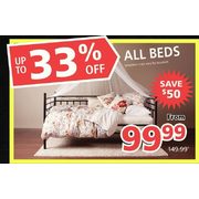All Beds - From $99.99 ($50.00 off)
