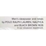 Men's Sleepwear and Robes by Polo Ralph Lauren, Nautica and Black Brown 1826 - 30% off
