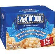 Act II Microwave Popcorn - $6.99