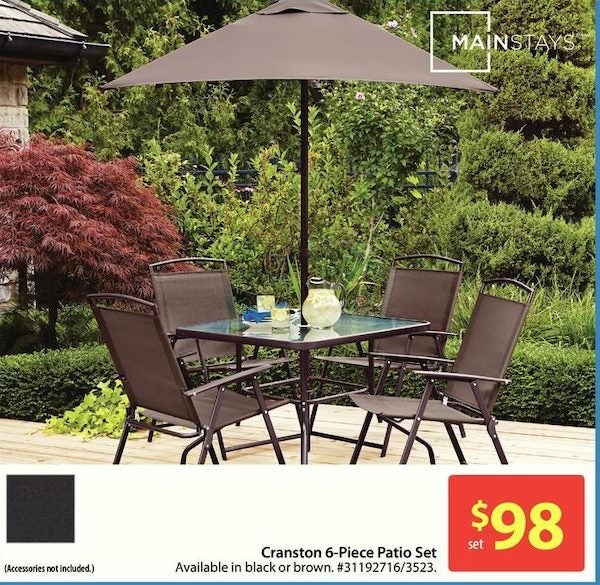Main Stays Cranston 6 Piece Patio Set Redflagdeals Stays Cranston 6 Piece Patio Set