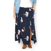 Printed Maxi Skirt With Slits - $19.99 ($30.01 Off)