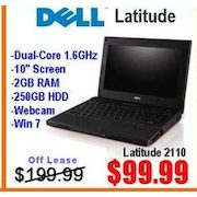 Dell Latitude 2110 10" Laptop - $99.99