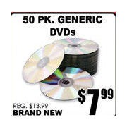 Generic DVDs - $7.99