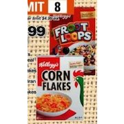 Kellogg's Kids Cereal Corn Flakes Raisin Bran Bran Flakes - $3.99
