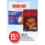 15% Off Band-Aid Bandages or 1st Aid Products