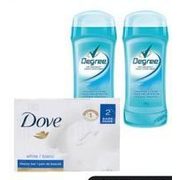 Dove Soap, Bars Degree Deodorant - $1.99 (Up to $1.80 off)
