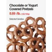 Chocolate or Yogurt Covered Pretzels - $8.69/lb