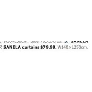 Sanela Curtains  - $79.99