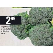 Large Broccoli  - $2.99