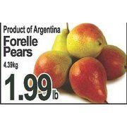 Forelle Pears  - $1.99/lb