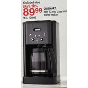 Cuisinart Noir 12 Cup Programmable Coffee Maker - $89.99 (30% off)