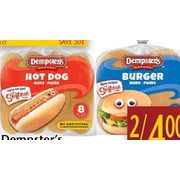 Dempster's Hamburger Or Hot Dog Buns  - 2/$4.00