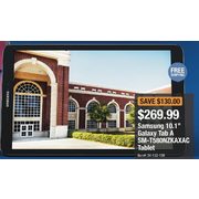 SAMSUNG 10.1" Galaxy Tab A SM-T580NZKAXAC 1.60 GHz 2 GB Memory 16 GB Flash Storage Android 6.0 (Marshmallow) Tablet PC - Tablets -