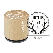 Woodies Woodies Stamp – Joyeux Noël, French - $3.59 ($2.40 Off)