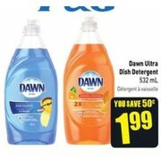 Dawn Ultra Dish Detergent  - $1.99 ($0.50 off)