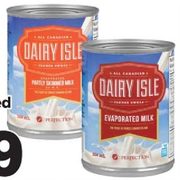 Dairy Isle Regular or 2% Evaporated Milk - $0.99