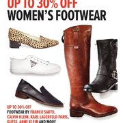 Franco Sarto, Calvin Klein, Karl Lagerfeld Paris, Guess, Anne Klein And More Women's Footwear - Up to 30% off