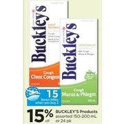 Buckley's Products - 15% off
