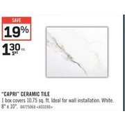 Capri Ceramic Tile - $1.30 (19% off)