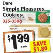 Dare Simple Pleasures Cookies - $1.99 ($1.80 off)
