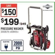 Pressure Washer - $199.00 ($150.00 off)