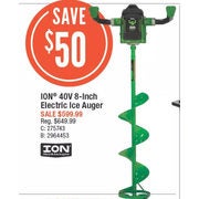 ION 40V 8-Inch Electric Ice Auger  - $599.99 ($50.00 off)