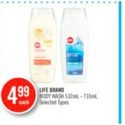 Life Brand Body Wash - $4.99