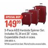 3-Piece ABS Hardside Spinner Set - $149.99