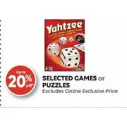 Games Or Puzzles - Up to 20% off