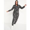 Matching Printed Microfleece Hooded One-Piece Pajamas For Women - $44.80 ($5.19 Off)