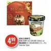 Ben & Jerry's Non-Dairy Ice Cream Or Magnum Ice Cream Bars - $4.99