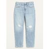 High-Waisted Slouchy Straight Ripped Non-Stretch Jeans For Girls - $24.97 ($12.02 Off)