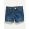 Medium-Wash Frayed-Hem Jean Midi Shorts For Girls - $23.97 ($11.02 Off)