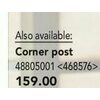 "A" Aluminum Corner Post Kit - $159.00