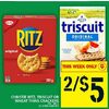 Christie Ritz, Triscuit Or Wheat Thins Crackers - 2/$5.00