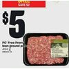 PC Free From Lean Ground Pork - $5.00 ($2.00 off)