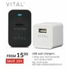 Vital USB Wall Chargers - From $15.99 (20% off)