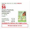 Aveeno Positively Radiant Daily Moisturizer - $21.99 ($6.00 off)