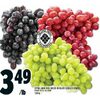 Extra Large Red, Green or Black Seedless Grapes - $3.49/lb