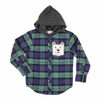 Boys Hooded Flannel Shirt - $15.00